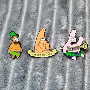 Patrick Themed Enamel Pin Set